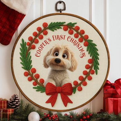 First Christmas Celebration With Cute Dog
