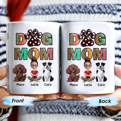 Dog Mom, Paw Print and Dogs