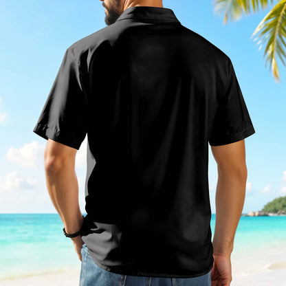 Celebrate Patriotic Pride, American Flag and Dog Design - Personalized Custom Unisex Hawaiian Shirt - DOG032_HW