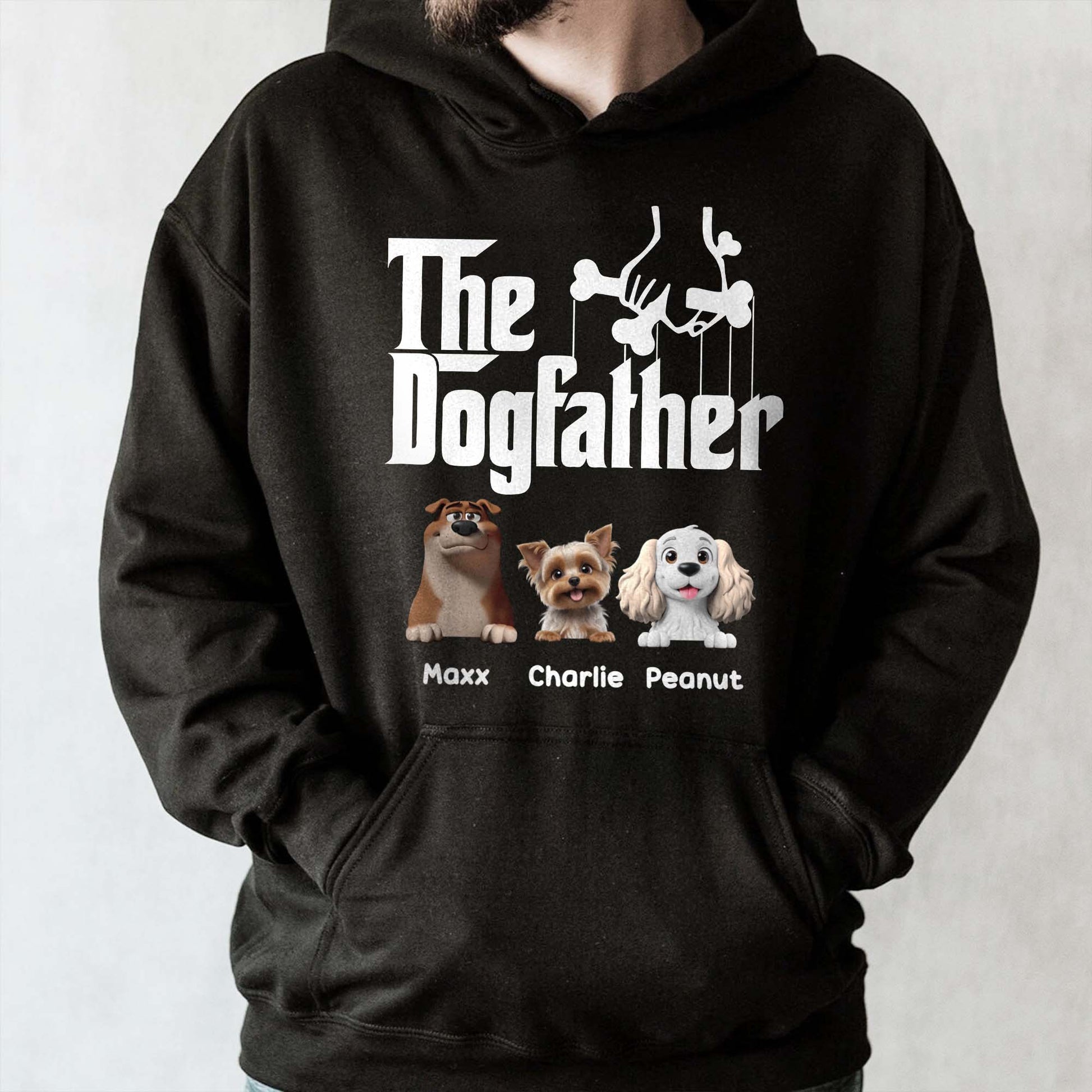 The Dogfather With Dogs and Bone