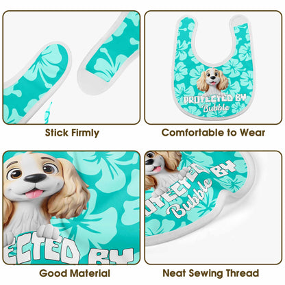 Protected By Bubble, Dog and Floral Pattern