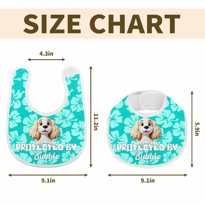 Protected By Bubble, Dog and Floral Pattern