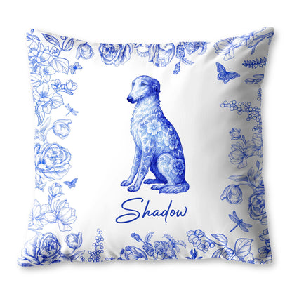 Célébrez votre compagnon à quatre pattes avec un motif floral personnalisé pour chien - Coussin personnalisé, insert inclus - DOG050_PLW