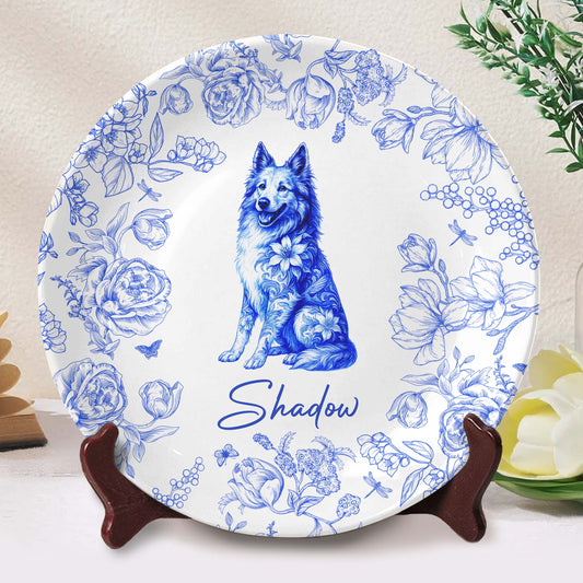 Celebrate Timeless Bond With Dog And Floral Illustration