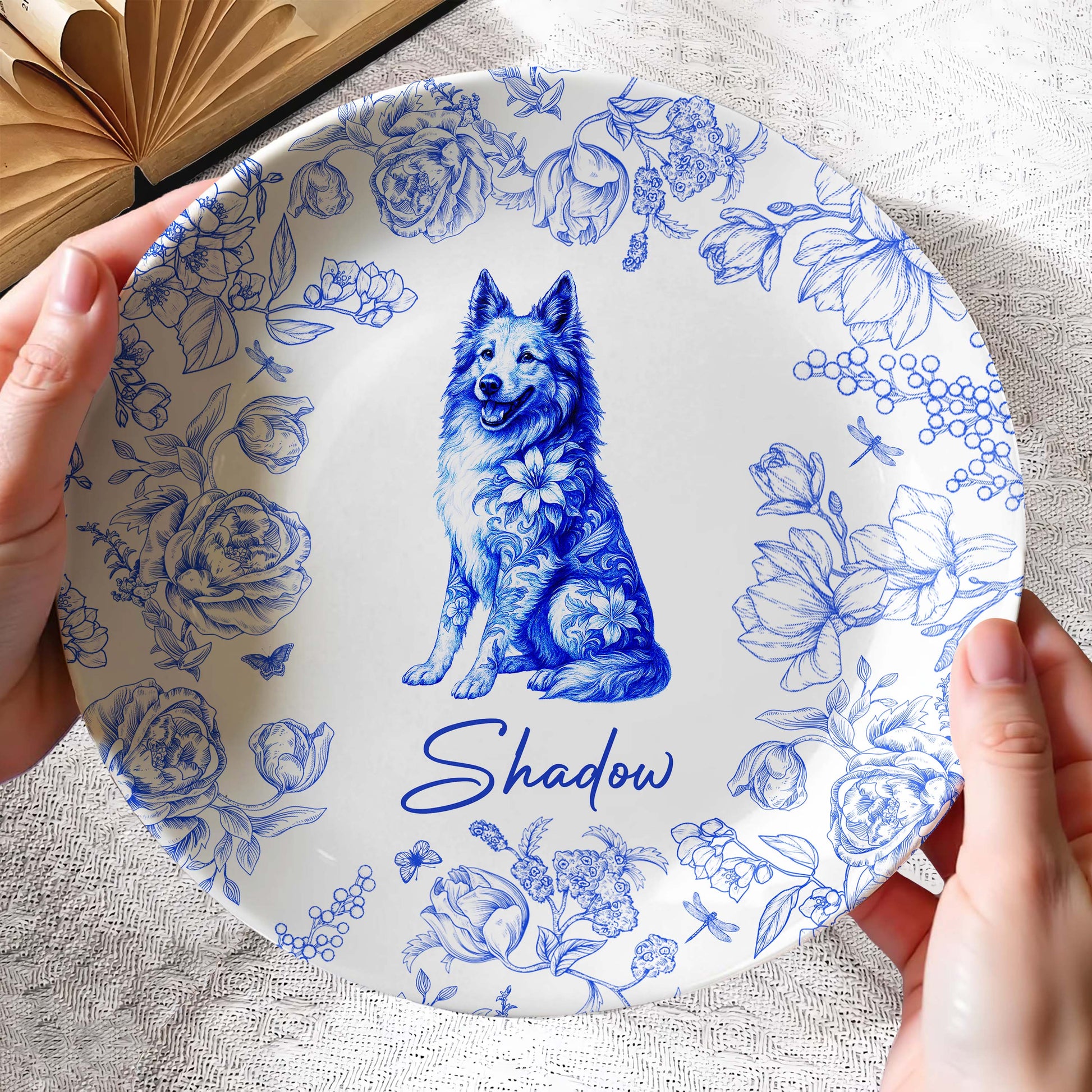 Celebrate Timeless Bond With Dog And Floral Illustration