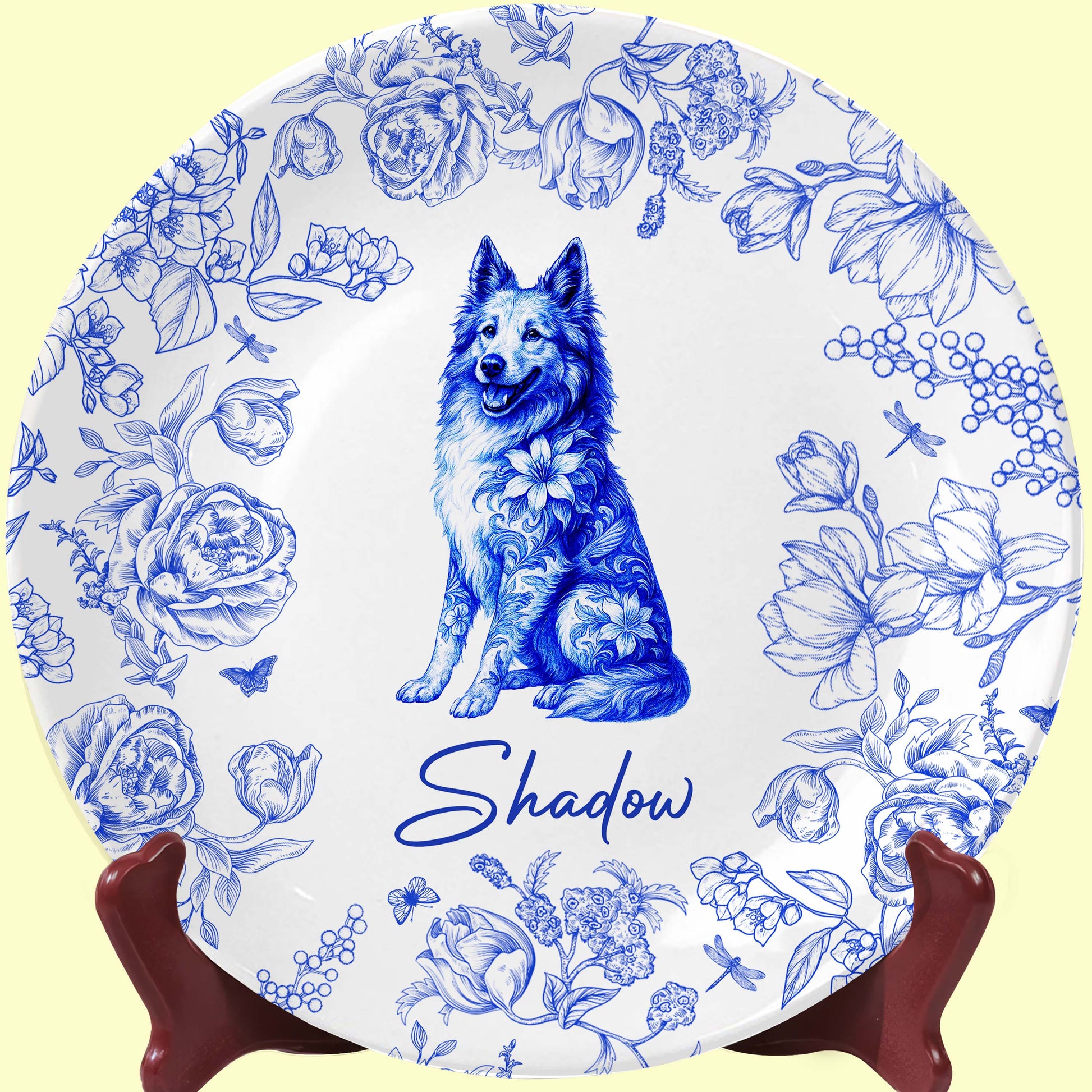 Celebrate Timeless Bond With Dog And Floral Illustration