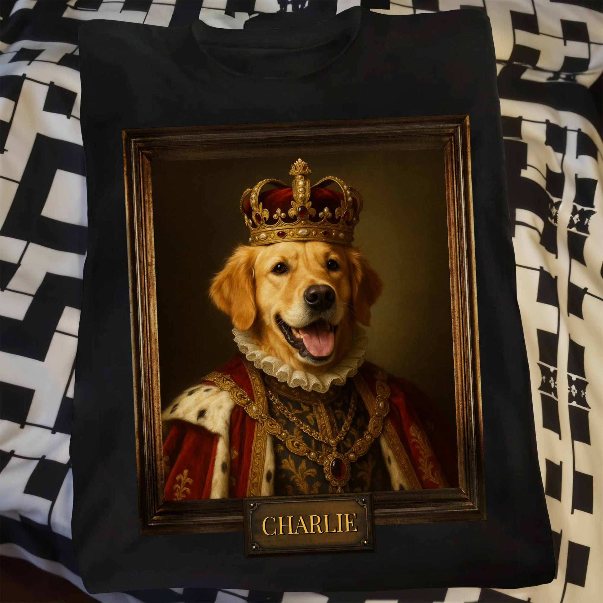 Customize Your Pet's Royal Portrait With Crown And Jewels