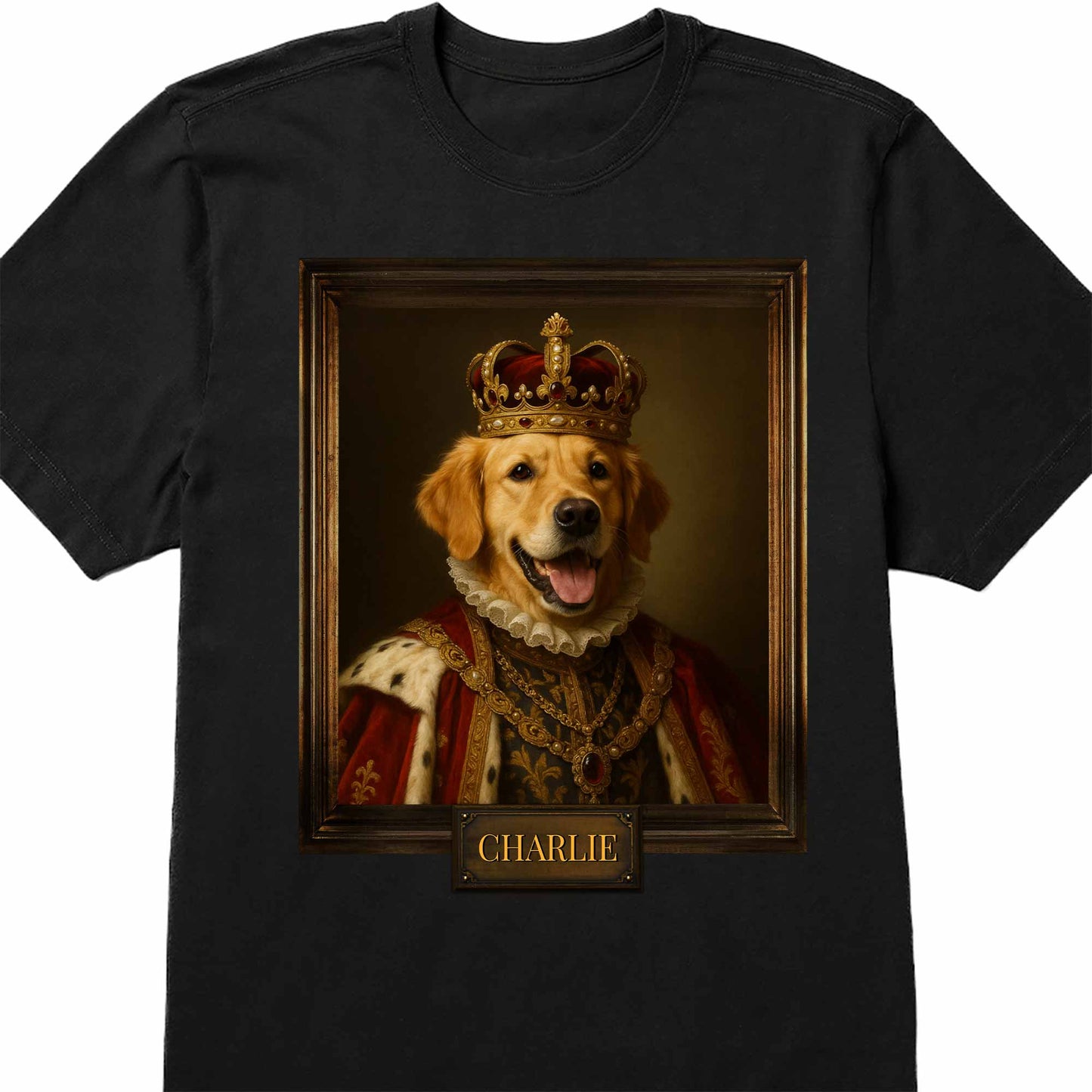 Customize Your Pet's Royal Portrait With Crown And Jewels