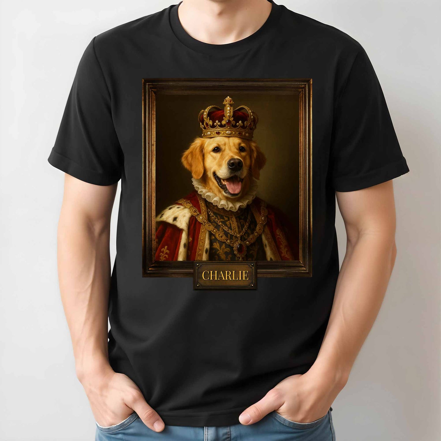 Customize Your Pet's Royal Portrait With Crown And Jewels