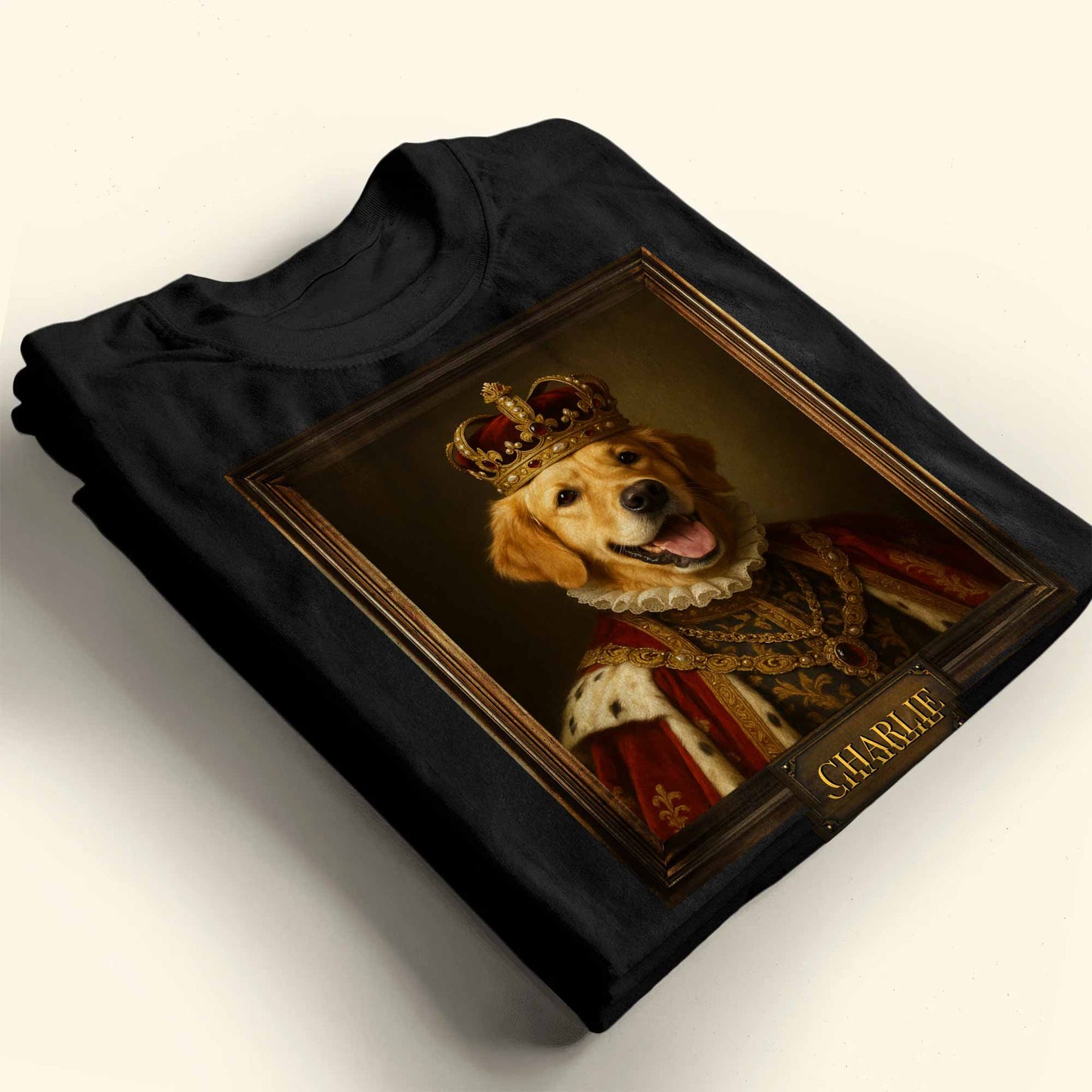 Customize Your Pet's Royal Portrait With Crown And Jewels
