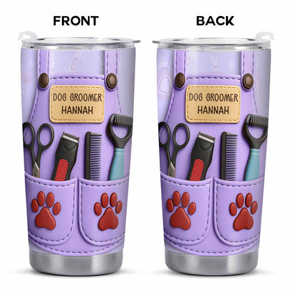 Celebrate Pet Grooming Passion With Scissors And Paw Prints