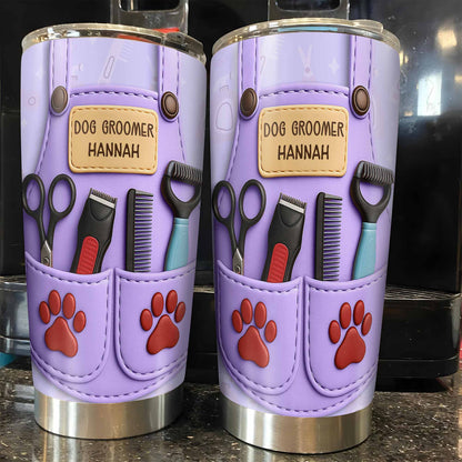 Celebrate Pet Grooming Passion With Scissors And Paw Prints