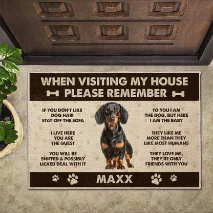 When Visiting My House Please Remember Dog Paw Prints