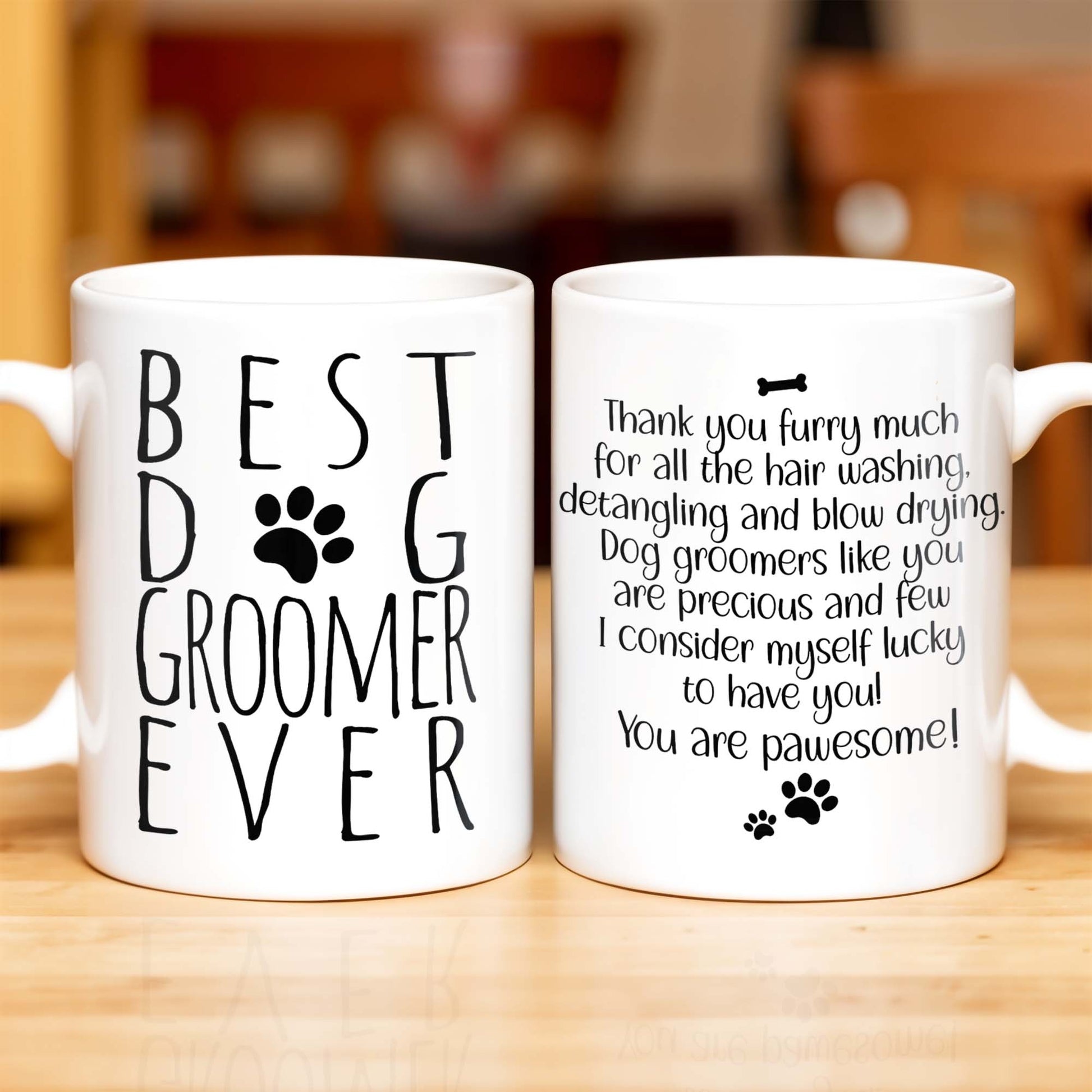 Thank You Furry Much, Precious Dog Groomers, Bone And Paw Prints