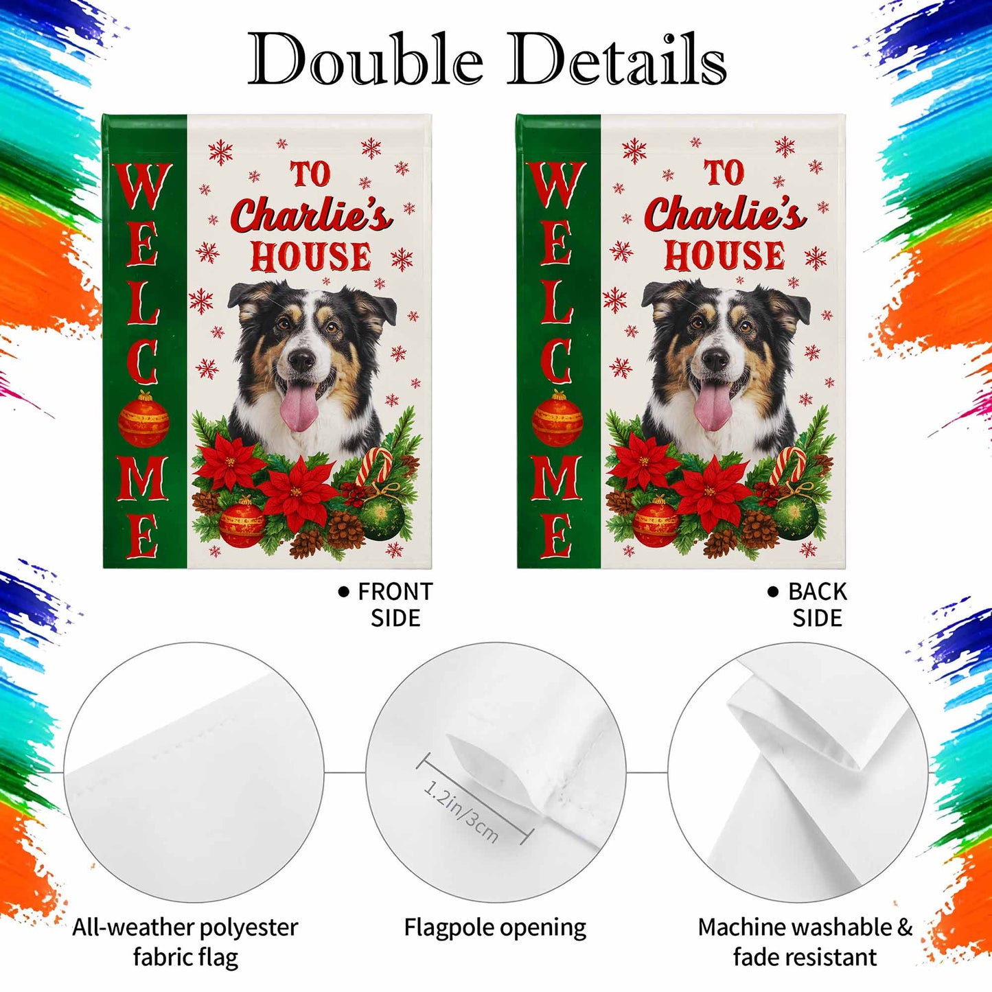 Welcome To Your Customized Holiday Home With Dog And Festive Decor