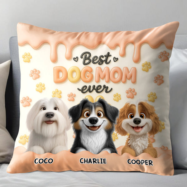 Best Dog Mom Ever With Cute Paw Prints