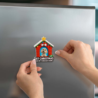 1st Christmas In My Forever Home, Dog House With Lights