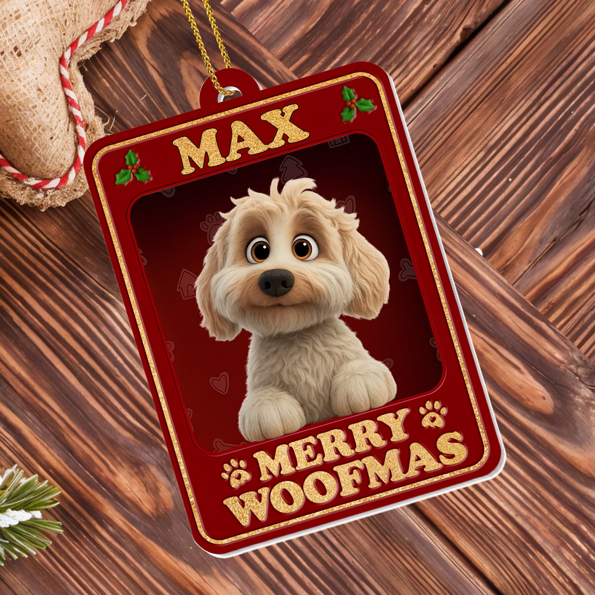 Merry Woofmas Featuring Adorable Dog