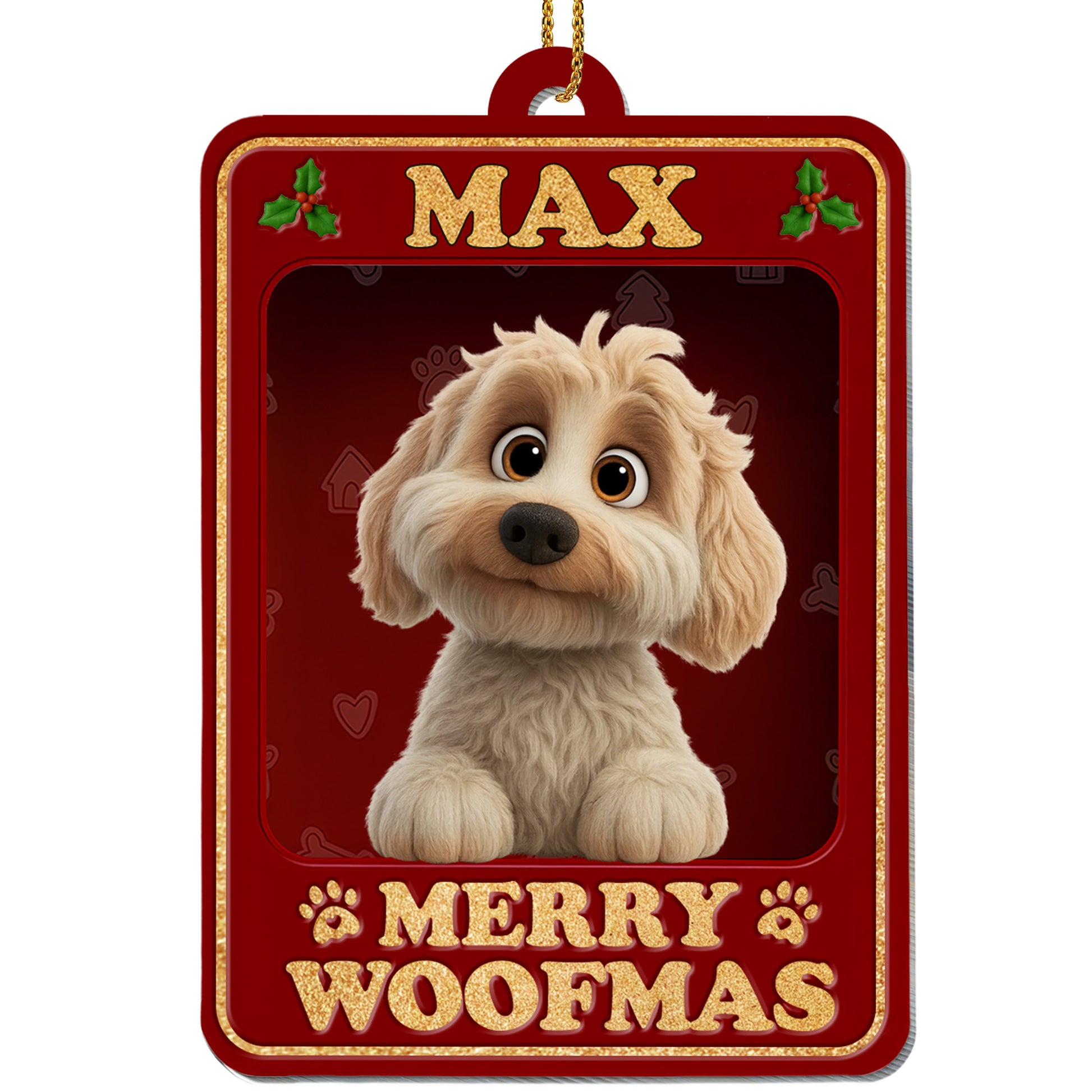 Merry Woofmas Featuring Adorable Dog