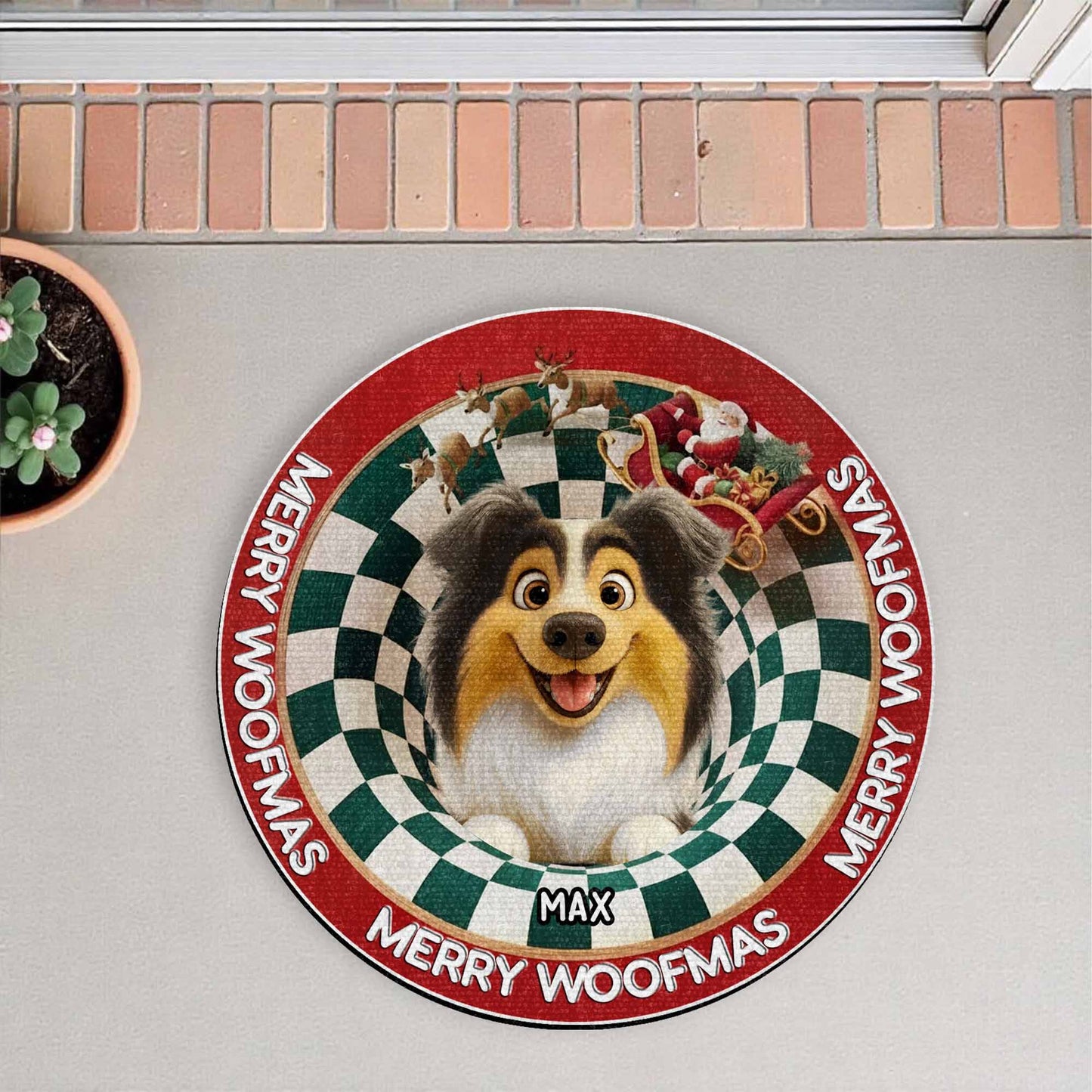 Merry Woofmas Is Merry Woofmas With Christmas Dog