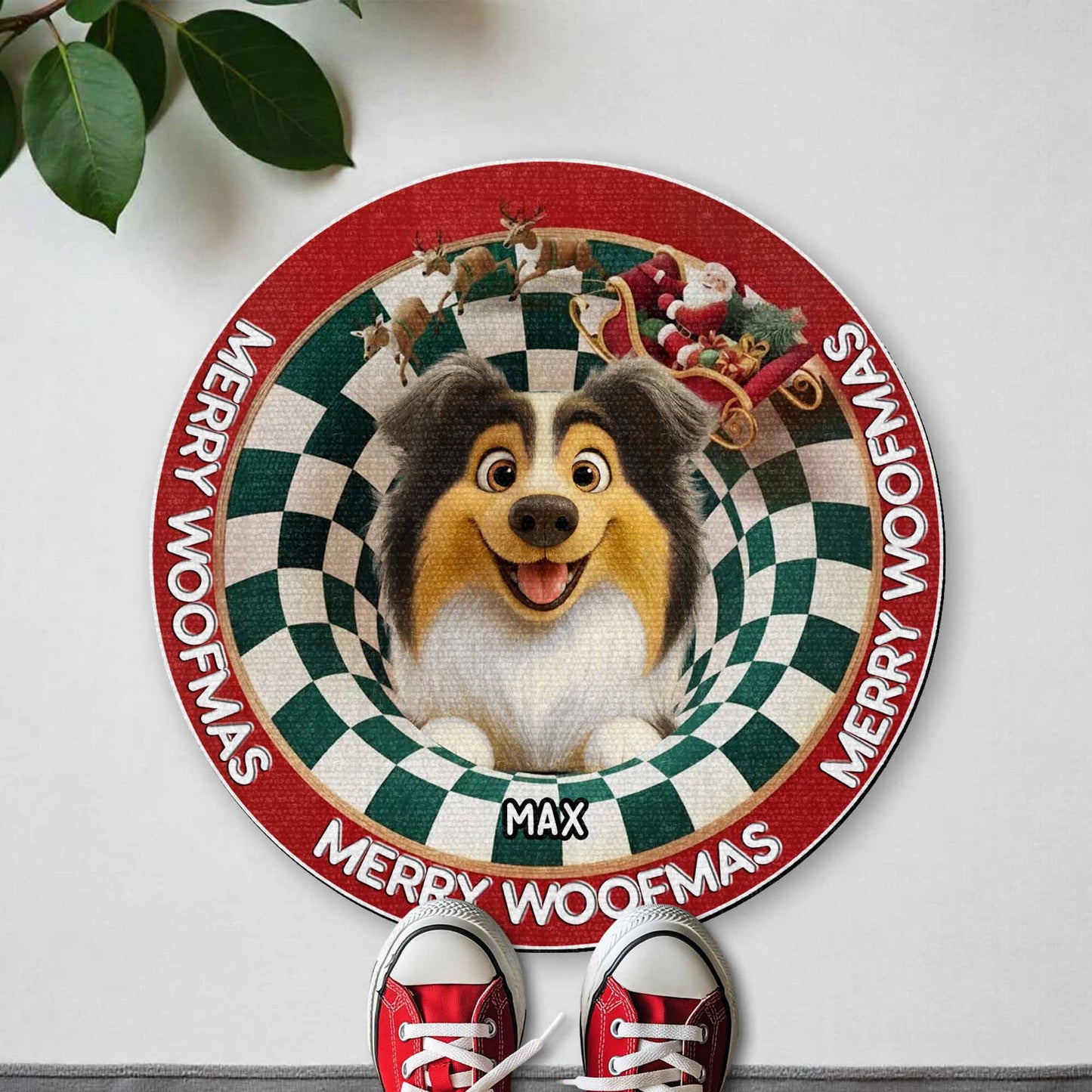 Merry Woofmas Is Merry Woofmas With Christmas Dog