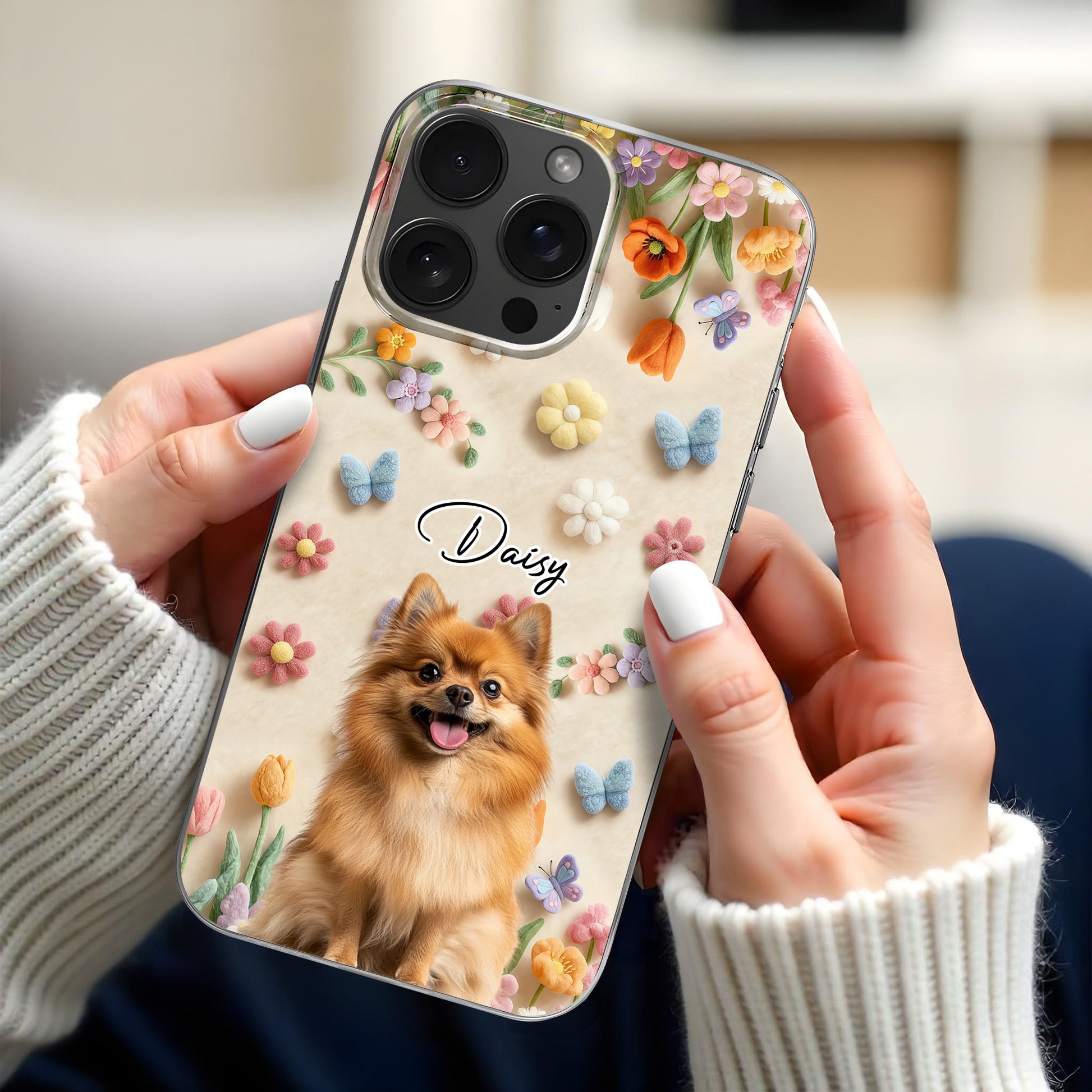 Daisy And Colorful Flowers And Butterflies Design