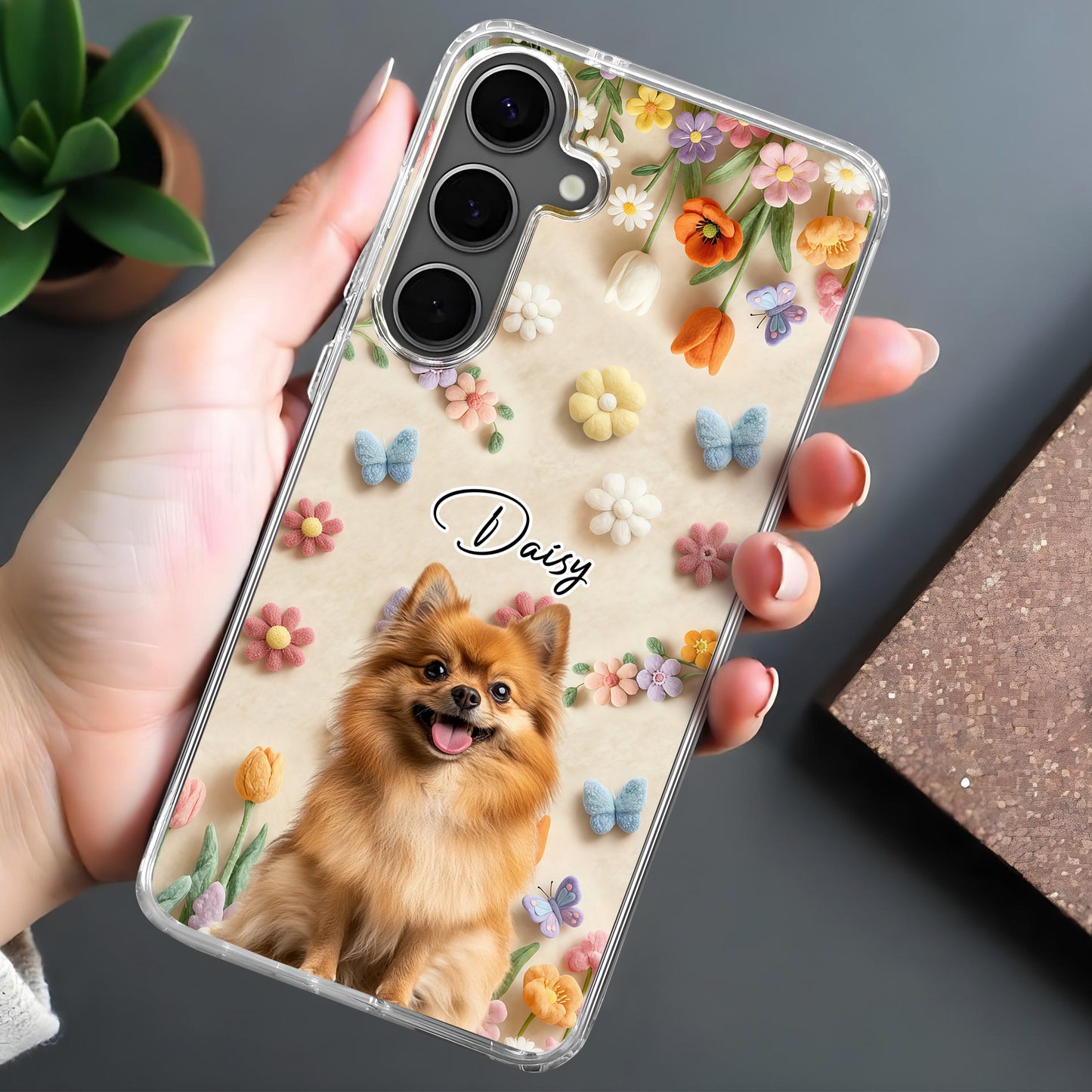 Daisy And Colorful Flowers And Butterflies Design