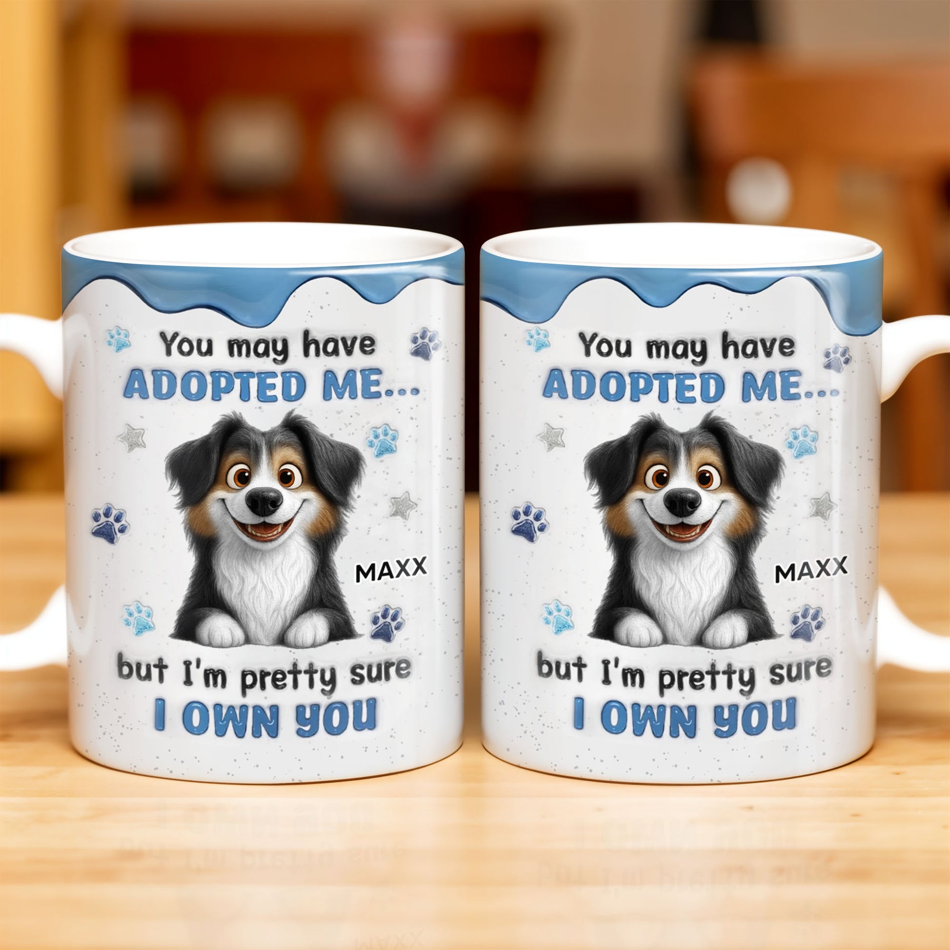 You May Have Adopted Me But I Own You, Dog Design