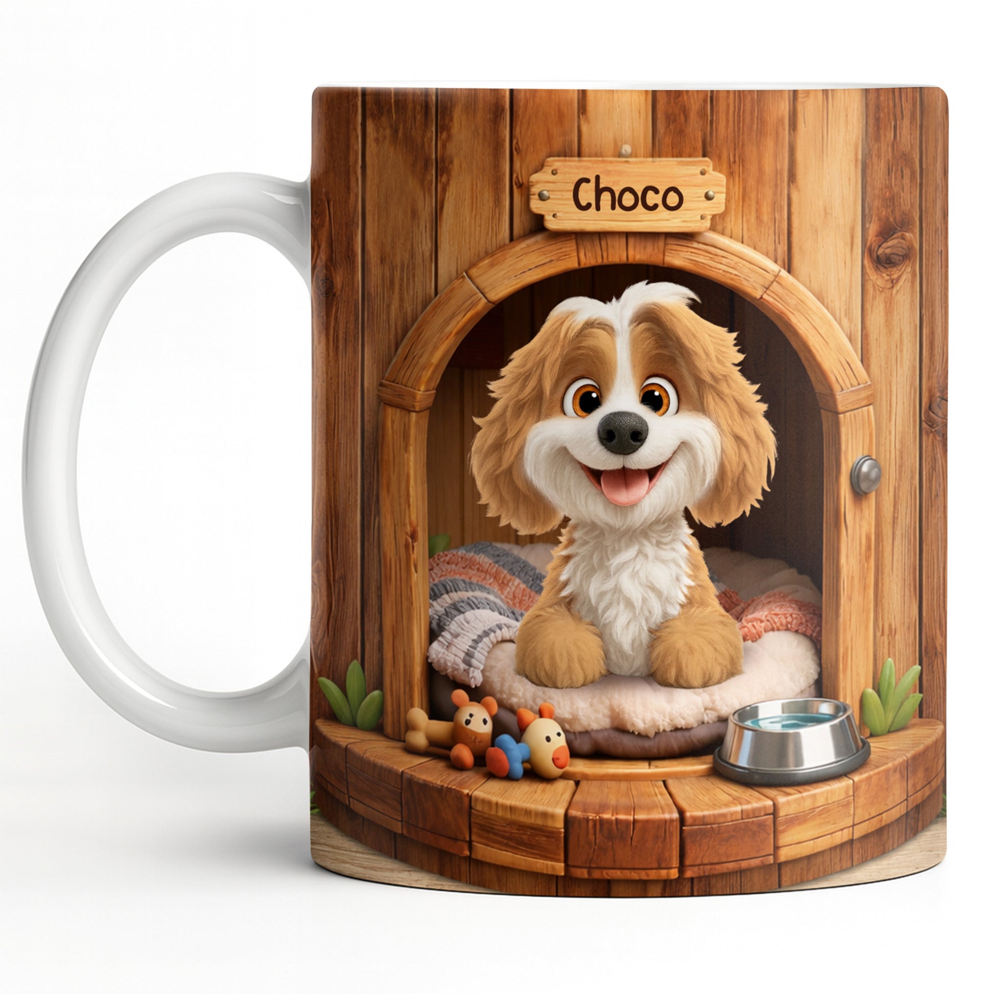 Choco, Cute Dog In A Cozy Dog House