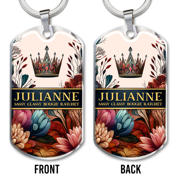 Sassy Classy Bougie Ratchet With Crown And Flowers