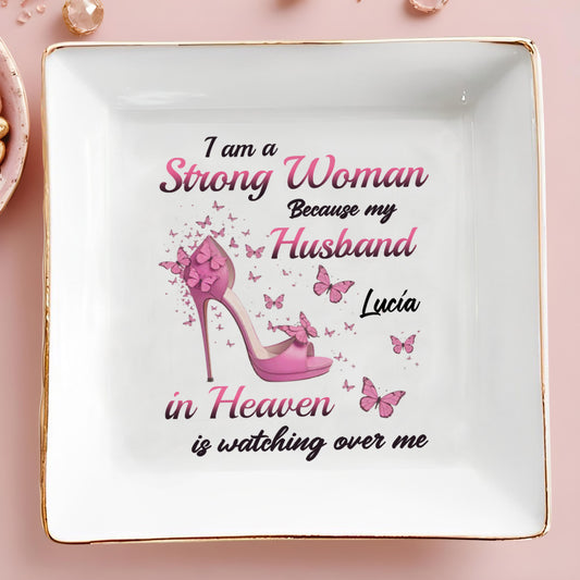 Strong Woman With High Heel And Butterflies