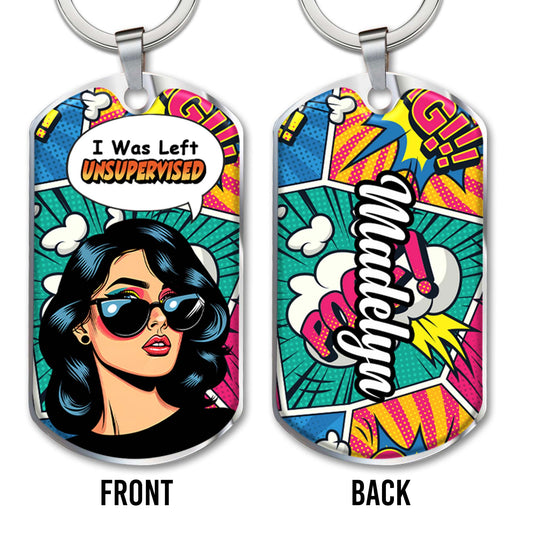 I Was Left Unsupervised Pop Art Comic Style Design