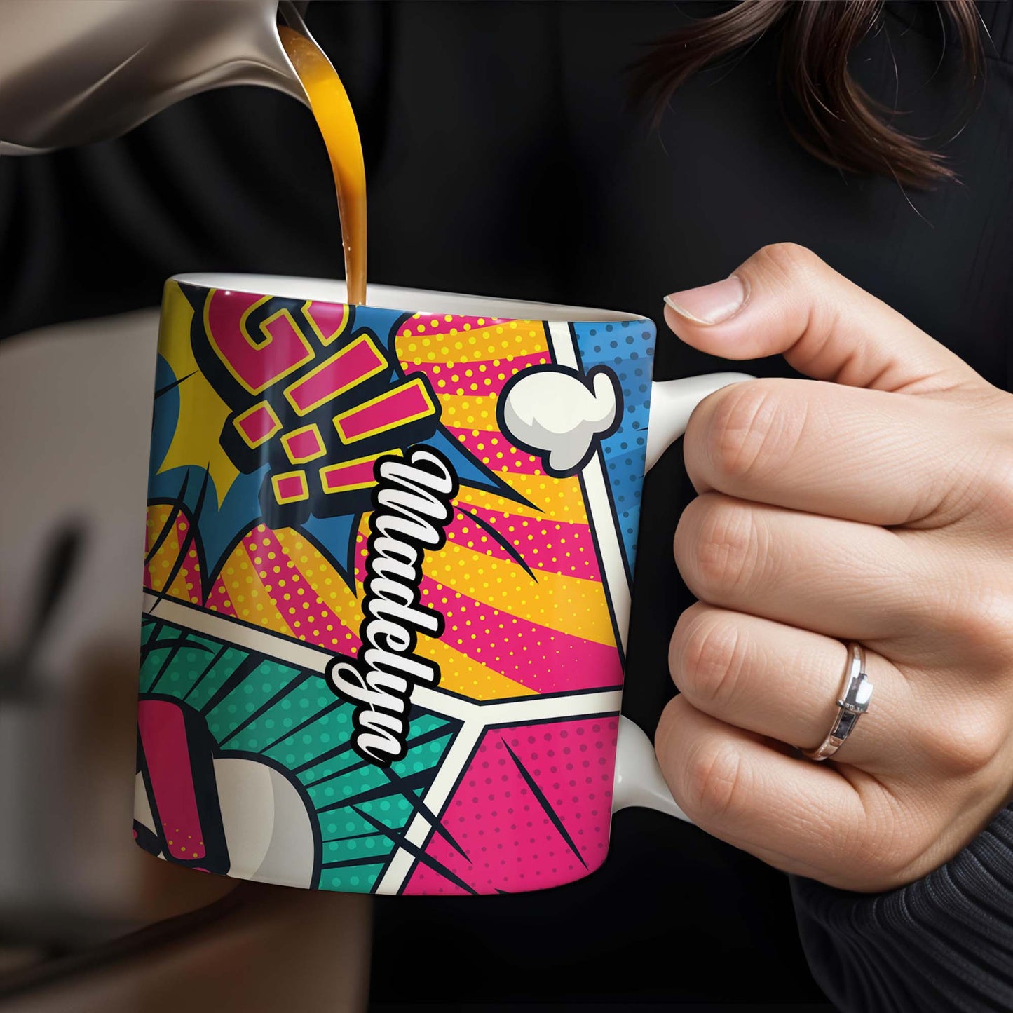 I Was Left Unsupervised Comic Pop Art Style Mug
