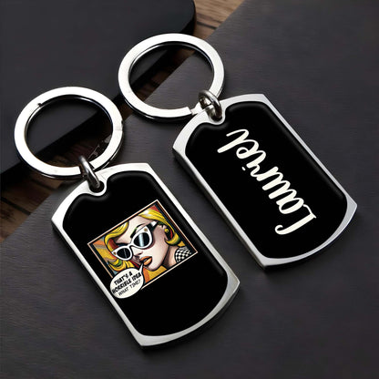 That's A Horrible Idea What Time Comic Style Keychain