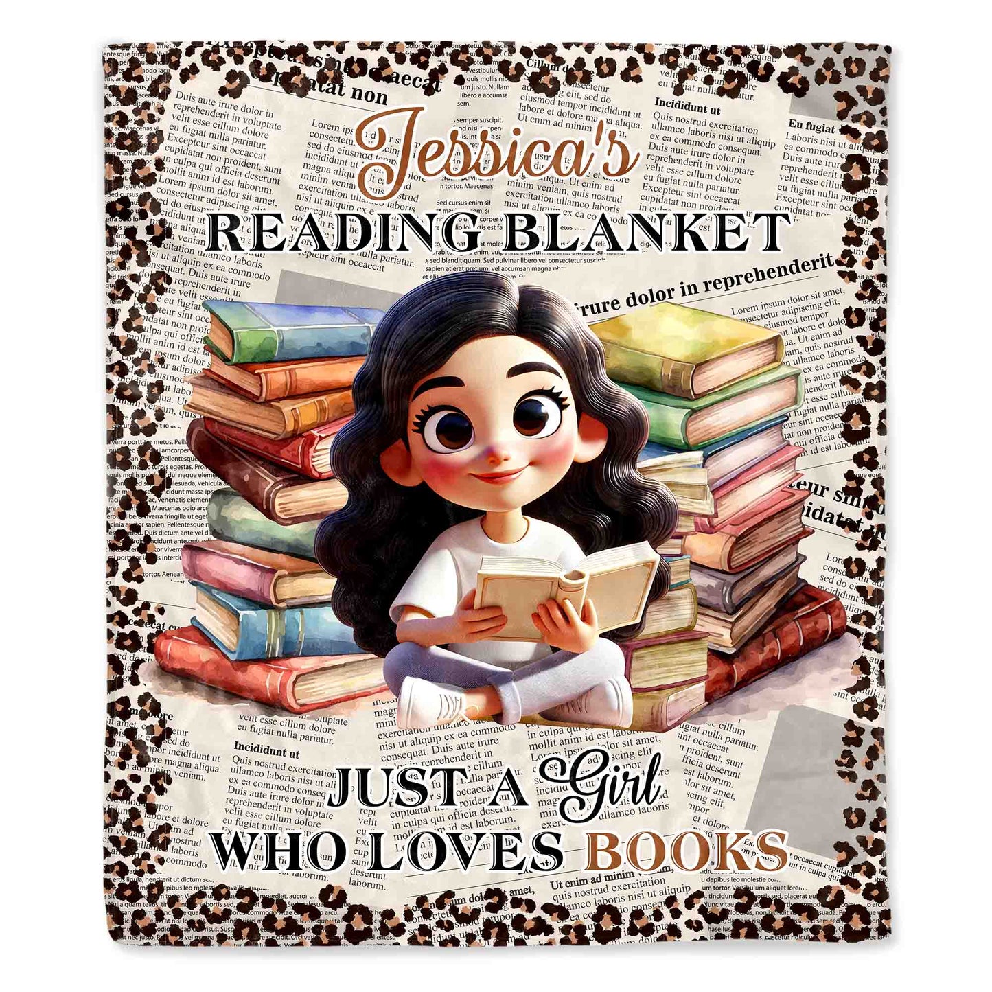 Just A Girl Who Loves Books With Piles Of Books