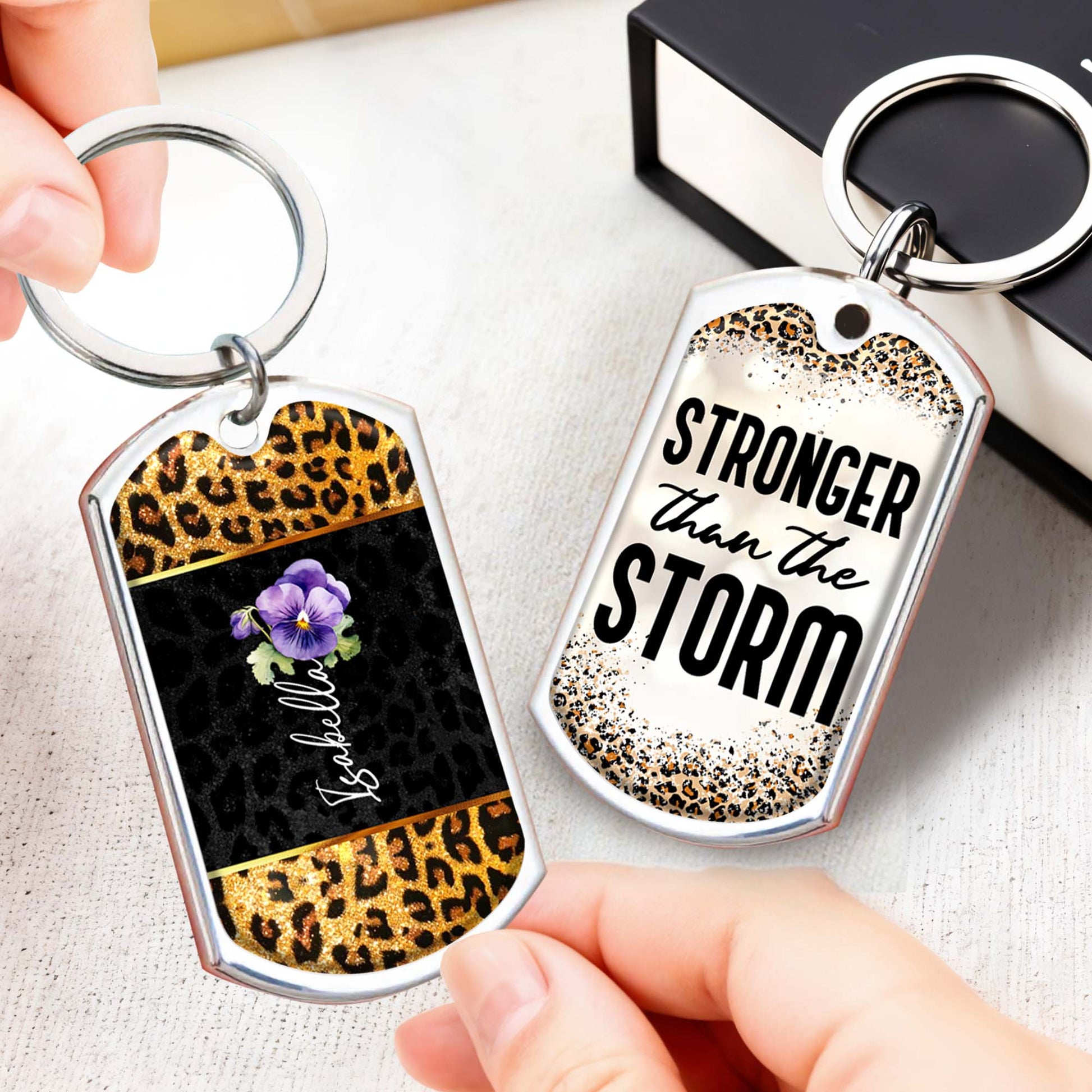 Stronger Than The Storm Leopard Print Design