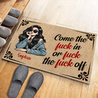Welcome Or Not Welcome Quote With Stylish Woman