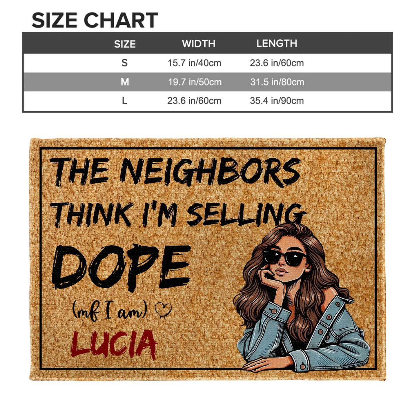Neighbors Think I'm Selling Dope Humorous Doormat