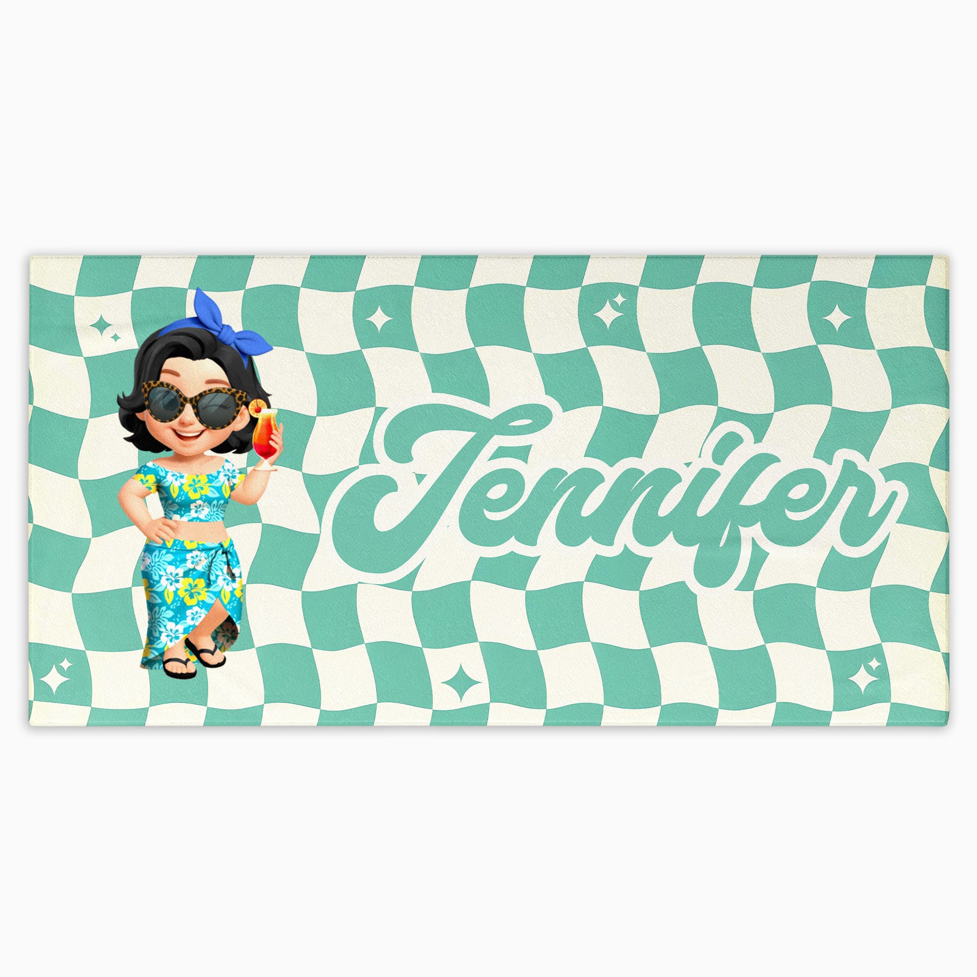 Bring Fun To Your Summer Days, Cartoon Woman With Fruits