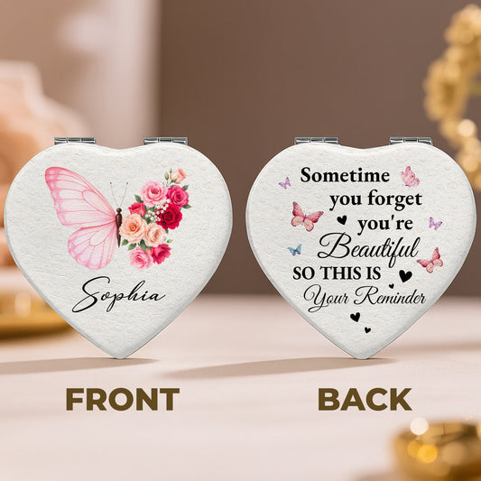 To My Beautiful, Butterfly And Flowers Design