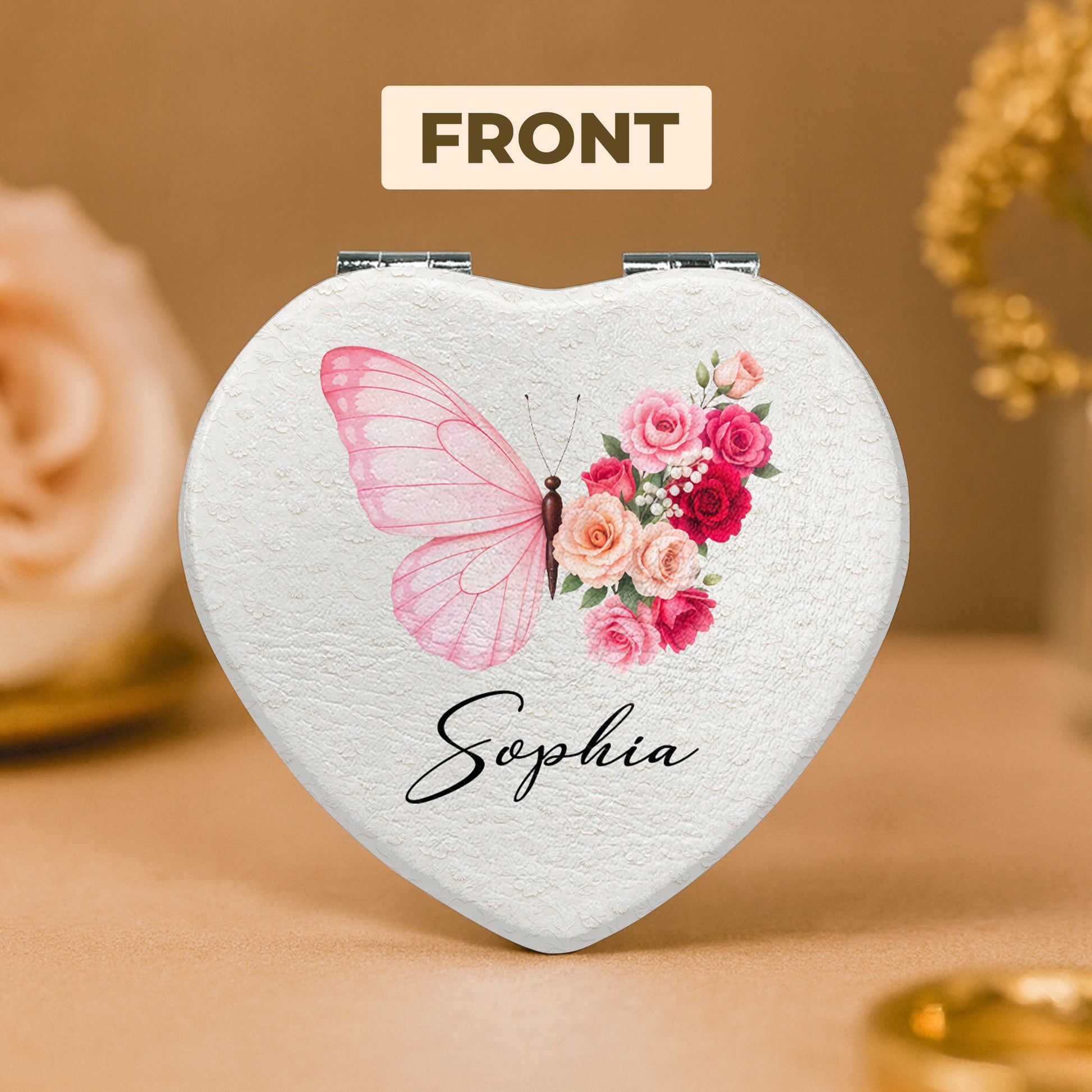 To My Beautiful, Butterfly And Flowers Design