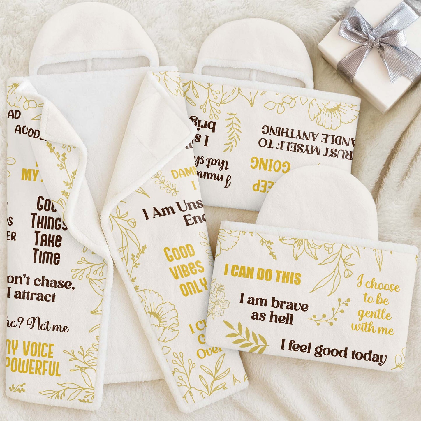 Fearless I Am Worthy, I Am Unstoppable Energy Blanket