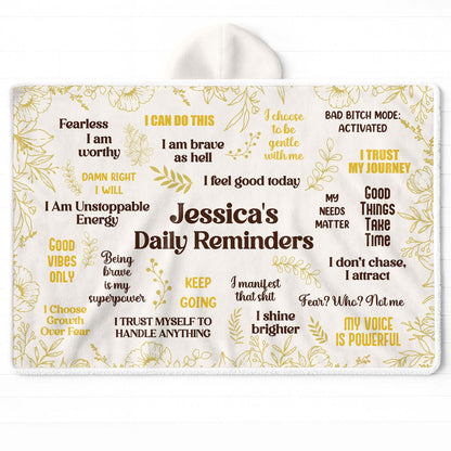 Fearless I Am Worthy, I Am Unstoppable Energy Blanket