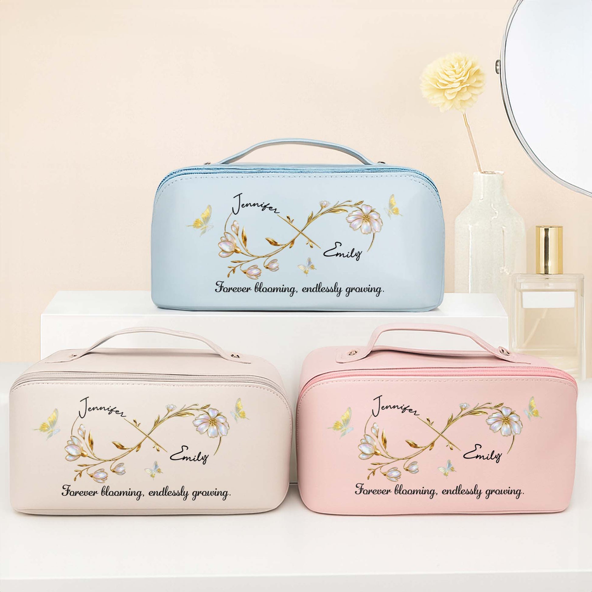 Forever Blooming, Endlessly Growing, Flowers And Butterfly