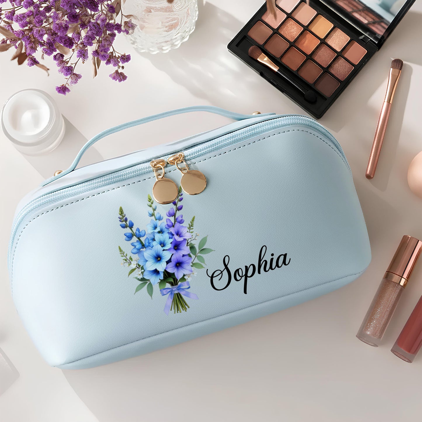 Customize This Floral Beauty With Your Preferred Name And Flowers