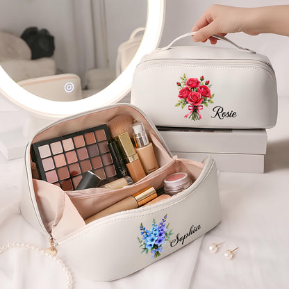 Customize This Floral Beauty With Your Preferred Name And Flowers