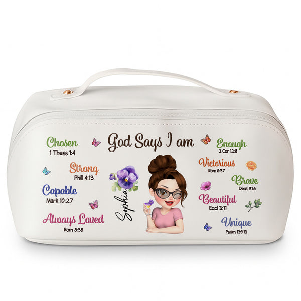 God I Am, Personalized Character And Flowers