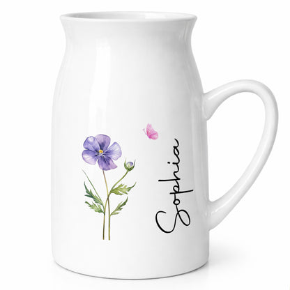 Adorn Your Home With Charm, Elegant Flowers and Butterflies Vase