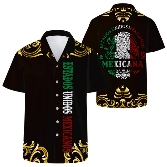 Estados Unidos Mexicanos - Personalized Custom Unisex Hawaiian Shirt - HW_MX12