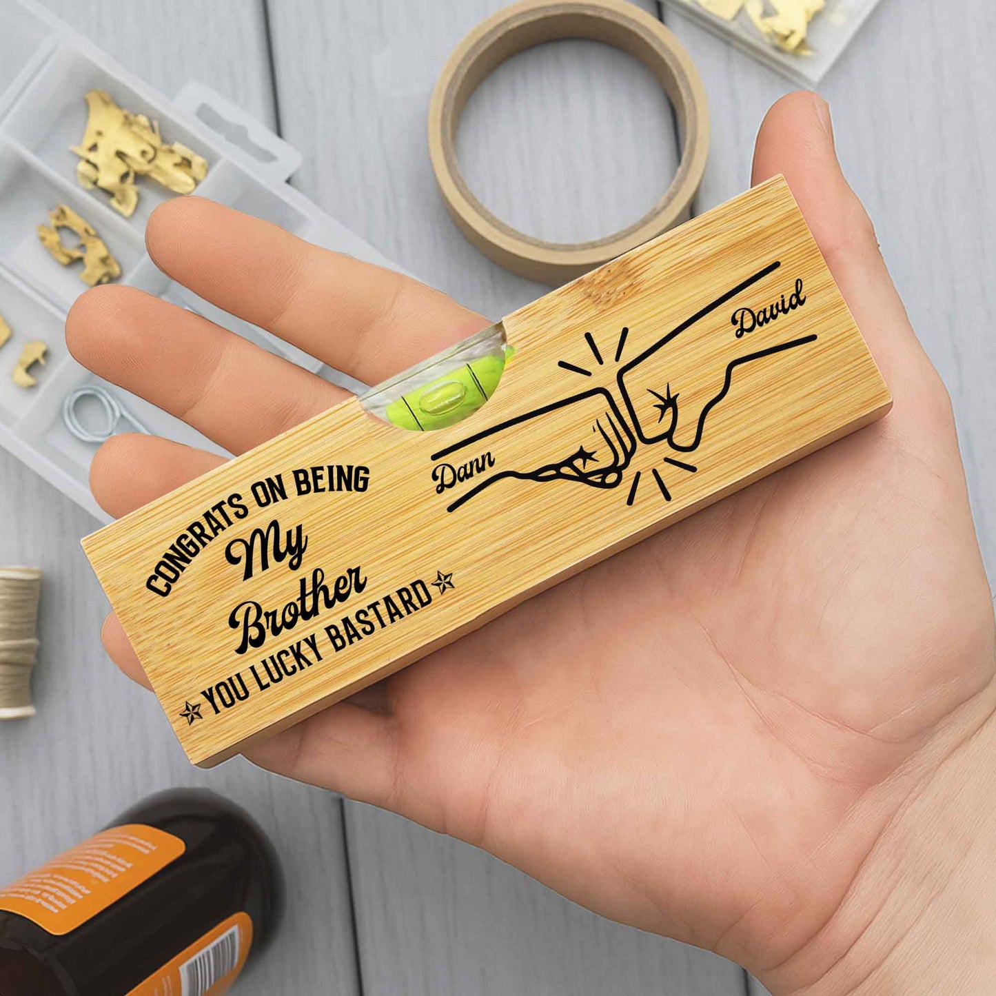 Congrats On Being My Brother Handshake Design
